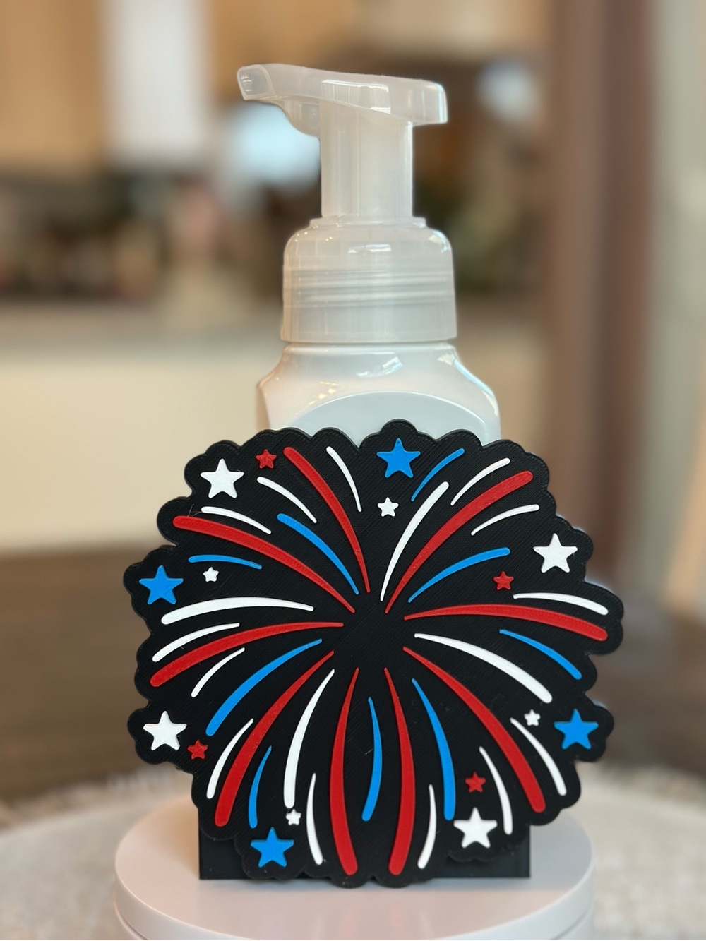 Patriotic Firework Soap holder for Bath & Body Works Bottles 4th Fourth of July